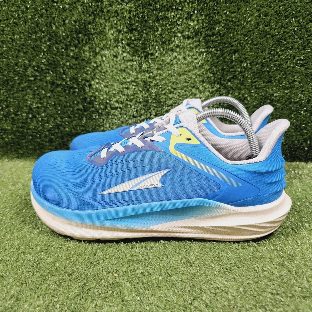 Altra Torin 8 Blue Yellow Athletic Road Running Sneakers Mens Size 8.5 Wide